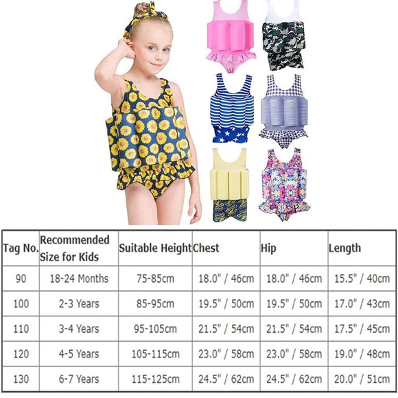 Floatation Swimsuit with Adjustable Buoyancy Baby Float Suit • 4/5T - Picture 4 of 4